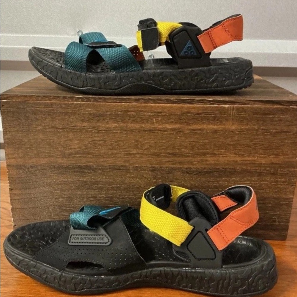Nike ACG Men Air Deschutz Dark Teal Beach Strappy Sandal Size 14